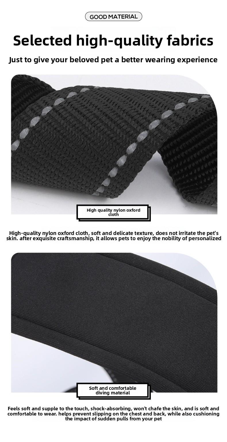 No-Pull Saddle Dog Harness Lightweight T-Shape Tactical Vest for Large Medium Dogs Heavy Duty Reflective Easy On/Off Escape Proof Training Walking Multiple Colors