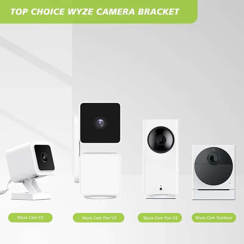 2 Pack Wall Mount Compatible with Wyze Cam Pan V3, Indoor and Outdoor  Mount for Wyze Cam Pan and Other Cameras