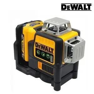 DEWALT DW089LG Green Beam Laser Level 12 Lines 360° Horizontal Vertical Degree Tripod Heavy Duty SelfLeveling Construction Tool