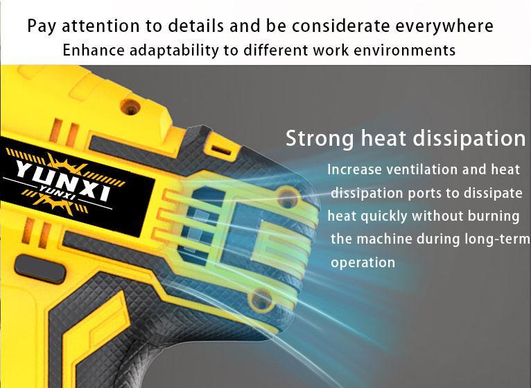 YUNXI Brushless Reciprocating Saw with BladesCordless Multi-Functional Reciprocating Saw – Electric Jigsaw for Wood, Metal & PVC Cutting – Woodworking & Gardening Saw with Battery tool-free blade change