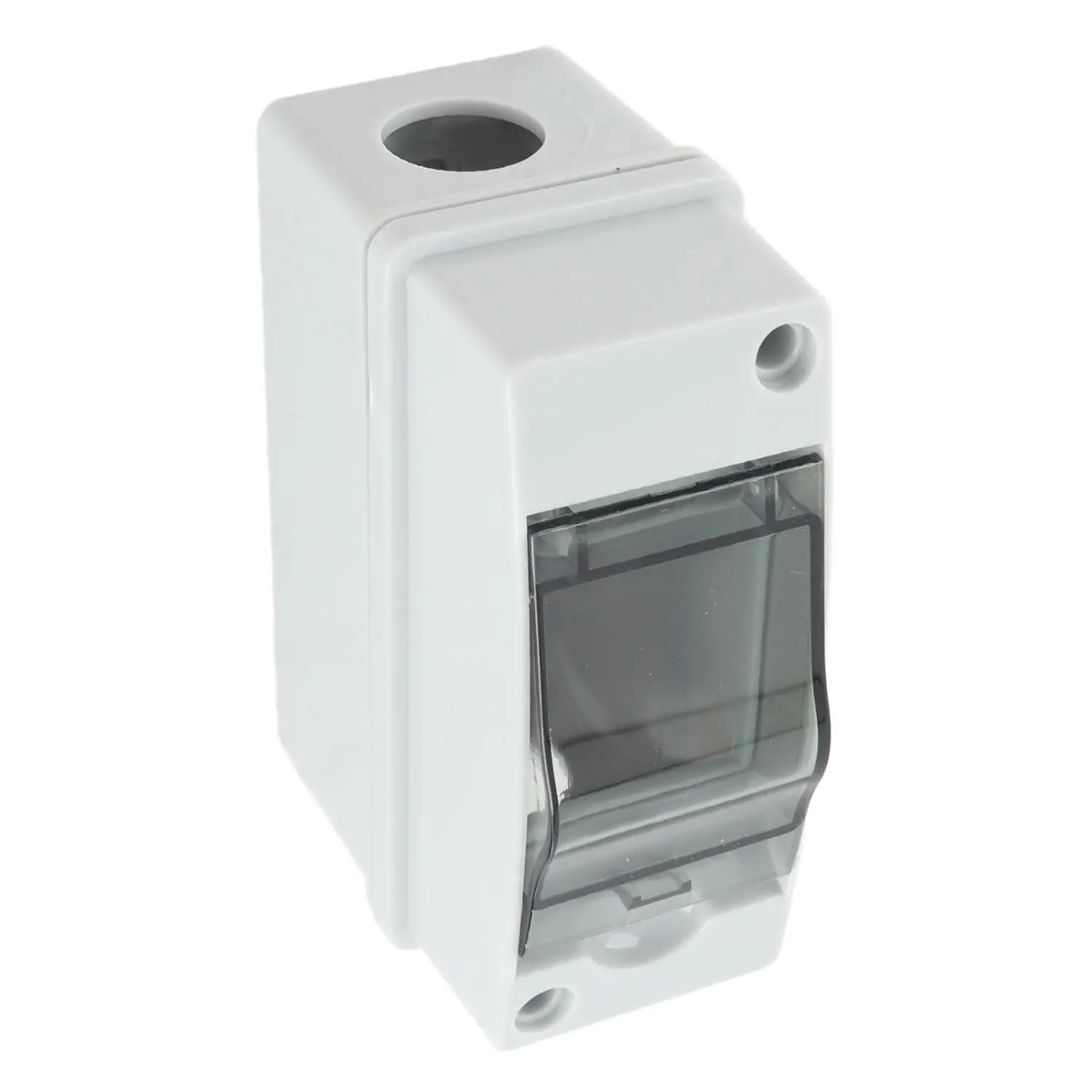 IP66 Waterproof Distribution Box,Distribution Protection Box| 4.9x2.2x3.5in,Transparent Cover, 2-DIN Rail, Wall-Mounted Junction for Circuit Breaker, Indoor/Outdoor Use(2 Way)