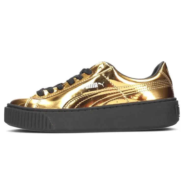 Puma Wmns Basket Platform 'Metallic Gold' 362339-04