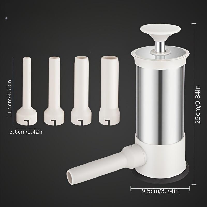 Sausage Stuffer with 4 Filling Tubes, for Meat Sausage Fillings, a Tool for Handmade Vertical Sausages in Home Kitchens