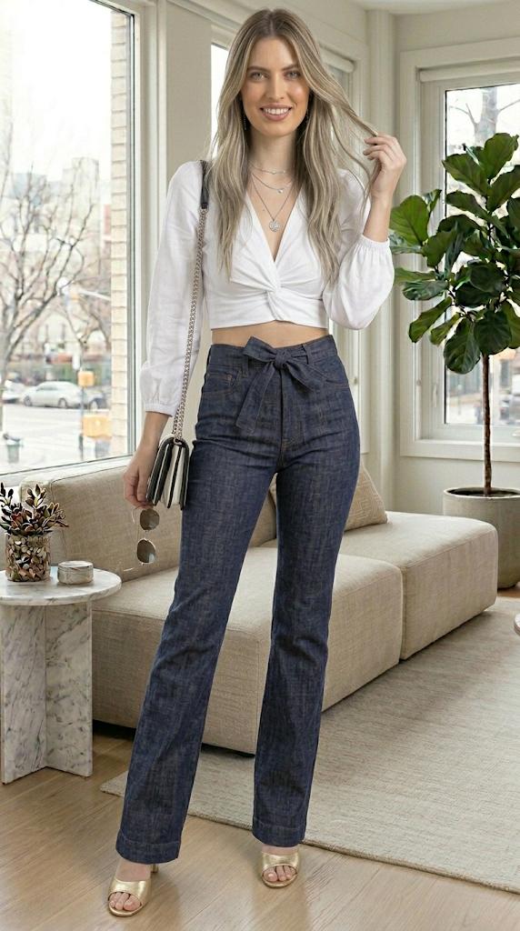 Women's Baggy Jeans Y2K Stacked Jeans Flared Denim Pants High Waisted Capri Pants Women Casual Baggy Jorts Cute Clothes For Women Plus Size Clothes Summer Bottoms Pantalones Jeans Mujer Flash Sale Clothing For Women Trendy Jeans Womenswear Trouser Trouser