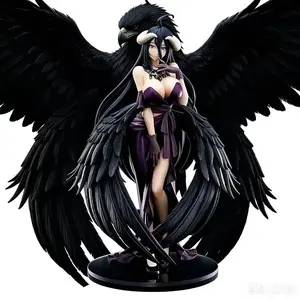 18cm Anime Overlord Figure Albedo Party Dress Series Action Figure Figurine PVC Desktop Car Decoration Collection Model Toy Gift