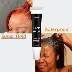 20ml/0.68fl.oz Waterproof Wig Lace Glue - Strong Hold, Invisible, Quick Dry & Easy Removal Wig Glue - No Odor Adhesive for All Wigs for Women and Man