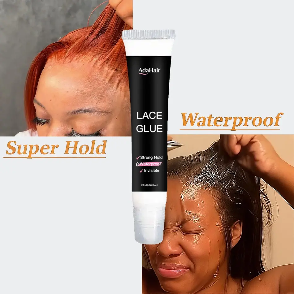 20ml/0.68fl.oz Waterproof Wig Lace Glue - Strong Hold, Invisible, Quick Dry & Easy Removal Wig Glue - No Odor Adhesive for All Wigs for Women and Man, Hair Lace Glue, Premium Wig Adhesive