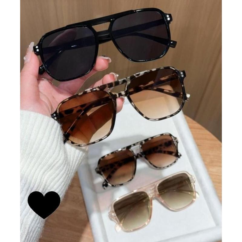 4-Pack Unisex Aviator Sunglasses Set Classic Y2K Style with  Protection Lightweight Frames Versatile for Driving & Outdoor Activities