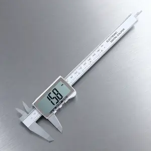 Precision Digital Caliper 0-150mm, High Accuracy Measuring Tool with LCD Display, Auto Calibration, Inch/Metric Switch for DIY, Workshop & Home Use, Portable ABS Design.