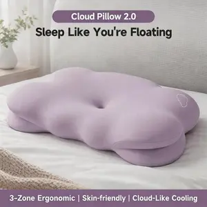 Somelle DeepRest™ Cloud Pillow 2.0 – Upgraded 3‑Zone Ergonomic Pillow, Cooling Memory Foam with Adaptive Sleep Comfort for Neck Pain Relief, Side, Back & Stomach Sleepers
