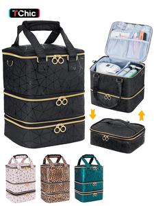 Nail Polish Organizer Bag, Makeup Storage Bag, Holds 60 Bottles Nail Polish & Nail Kit -Nail Polish Storage Organizer, Nail Polish Bag, Nail Supplies Organizer Case for nail tech