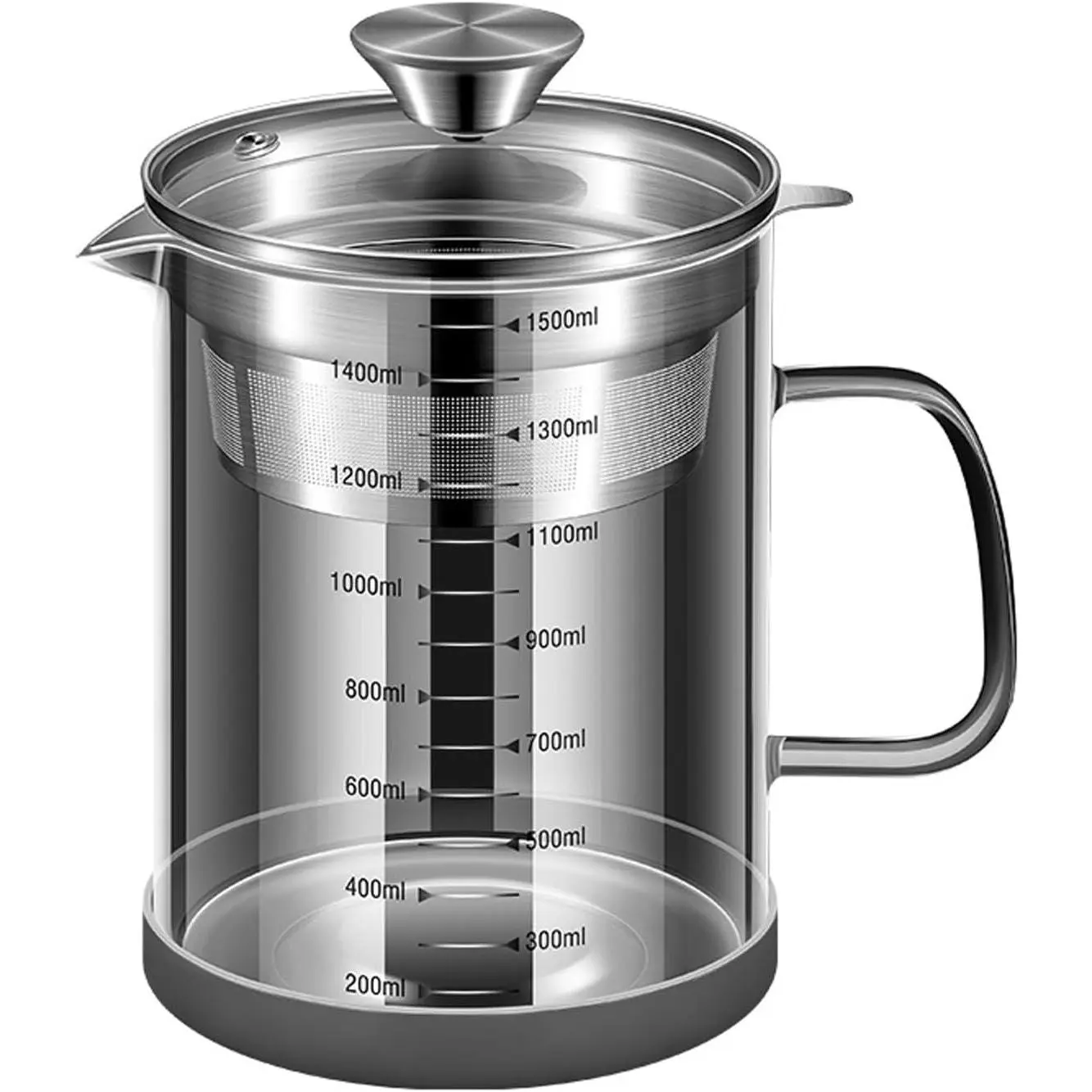 Yogurt Strainer Glass, Nut Milk & Juice Strainer for Juicing, 1500ML
