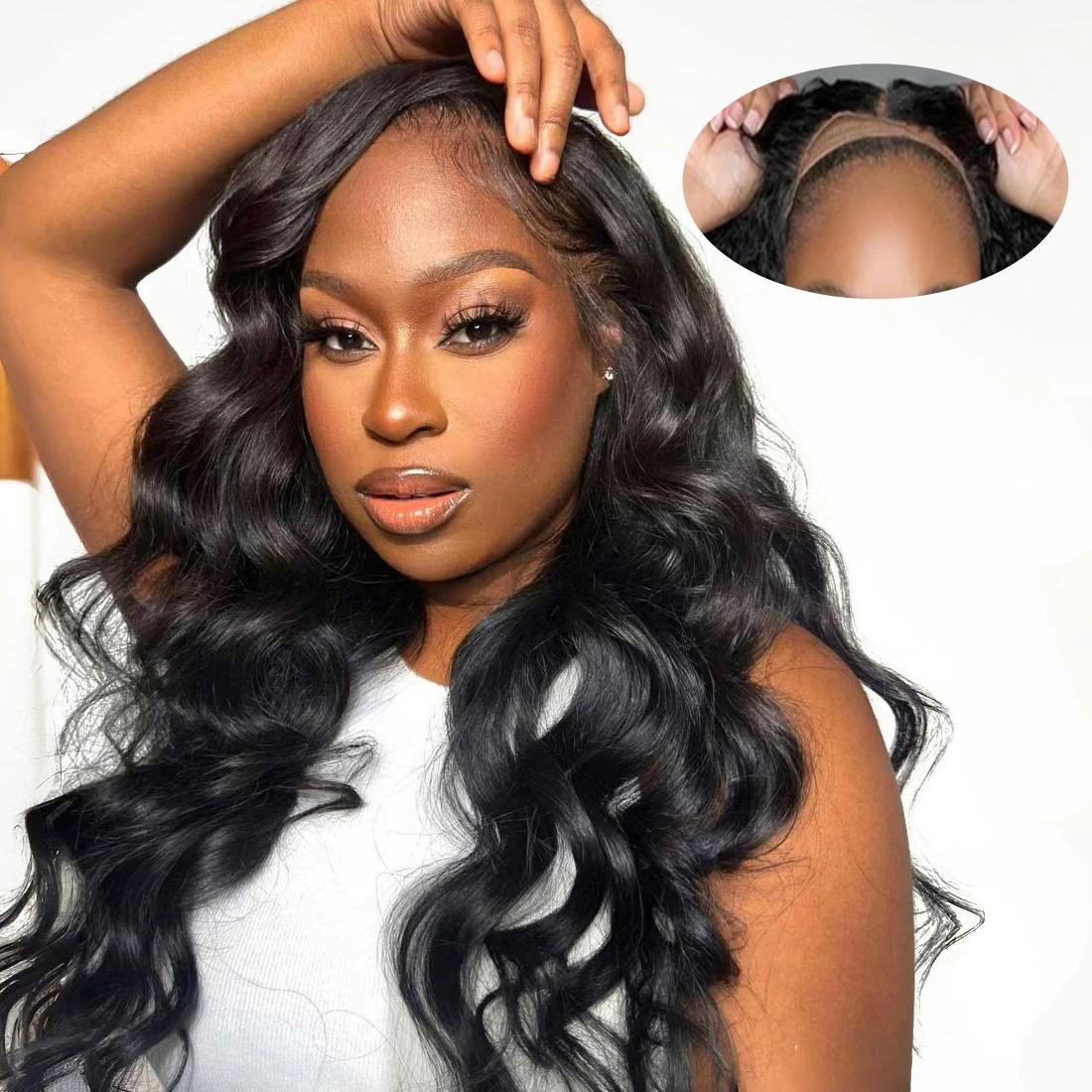 Bling Hair Body Wave 6x4 Glueless Wig Human Hair Pre Plucked Pre Cut Lace Wig Ready to Wear 5x5 Lace Closure Wig For Black Women #TikTokShopHolidayHaul
