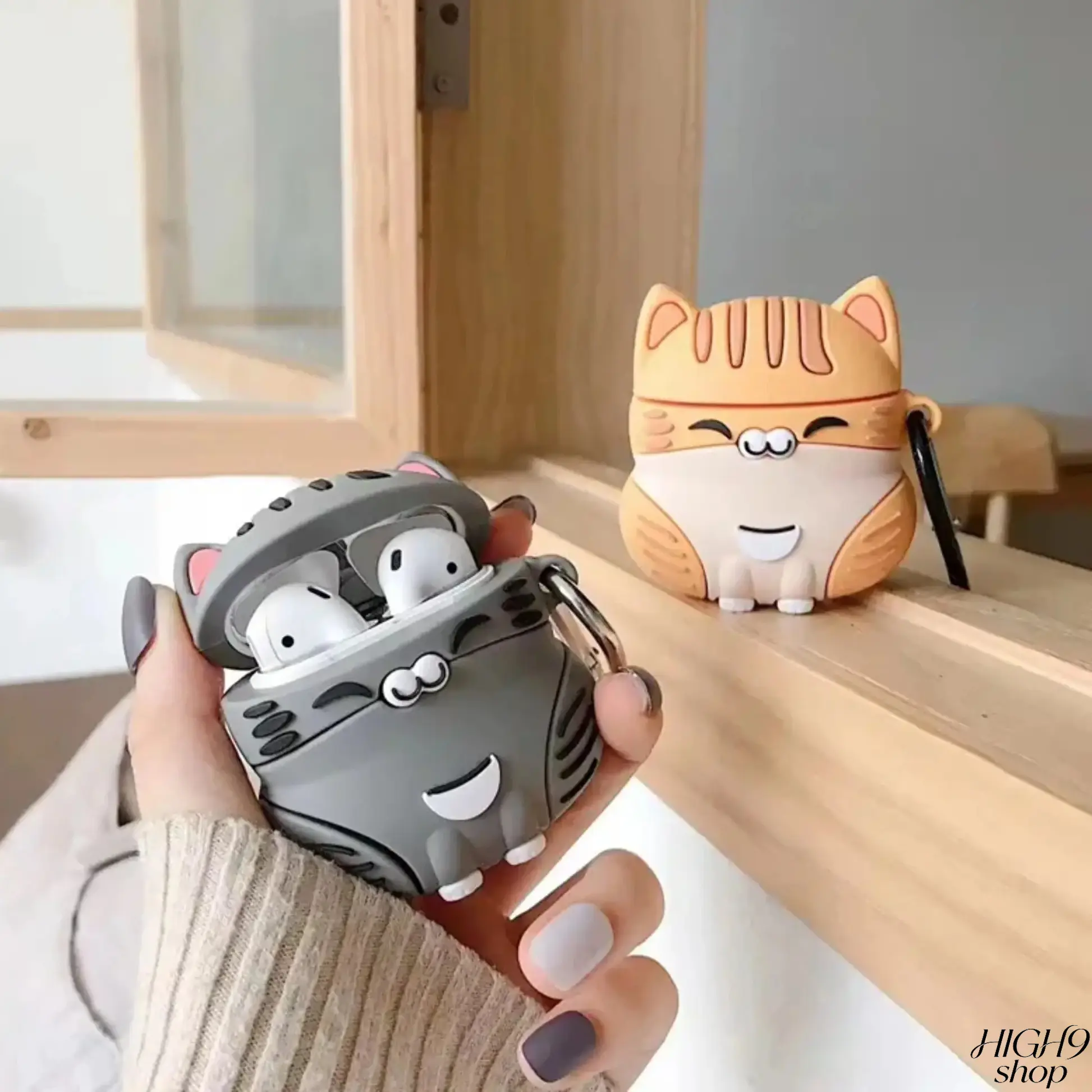 2026 Cute Cartoon Cat Silicone Earbud Protective Case, Shockproof & Drop-Resistant Durable Cover Compatible With Multiple Wireless Earbud Generations, Kawaii Stylish Portable Accessory Ideal For Daily Carry And Sweet Holiday Gift Giving, Only The Protecti