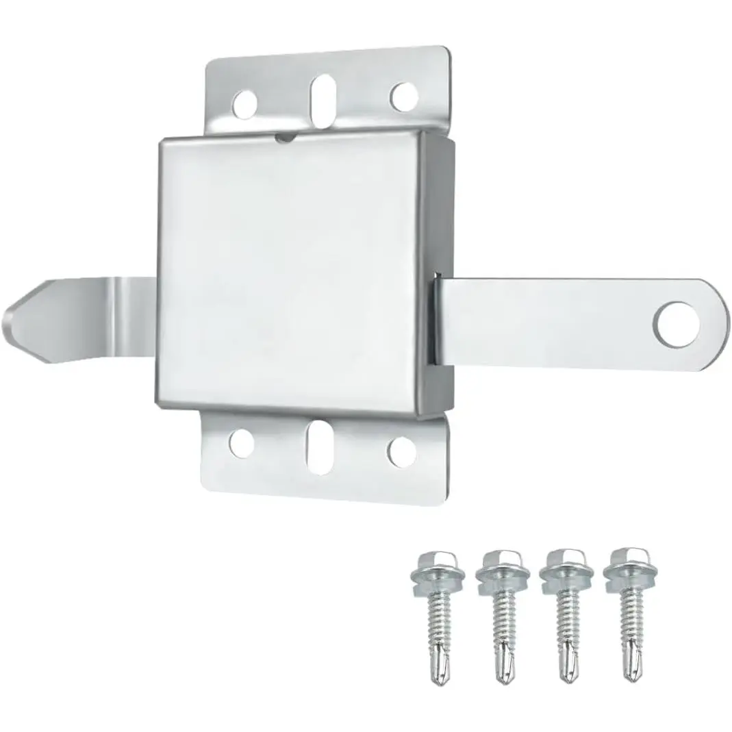 Garage Door Side Lock Inside Deadlock for  Garage Door Galvanized Steel -1pack