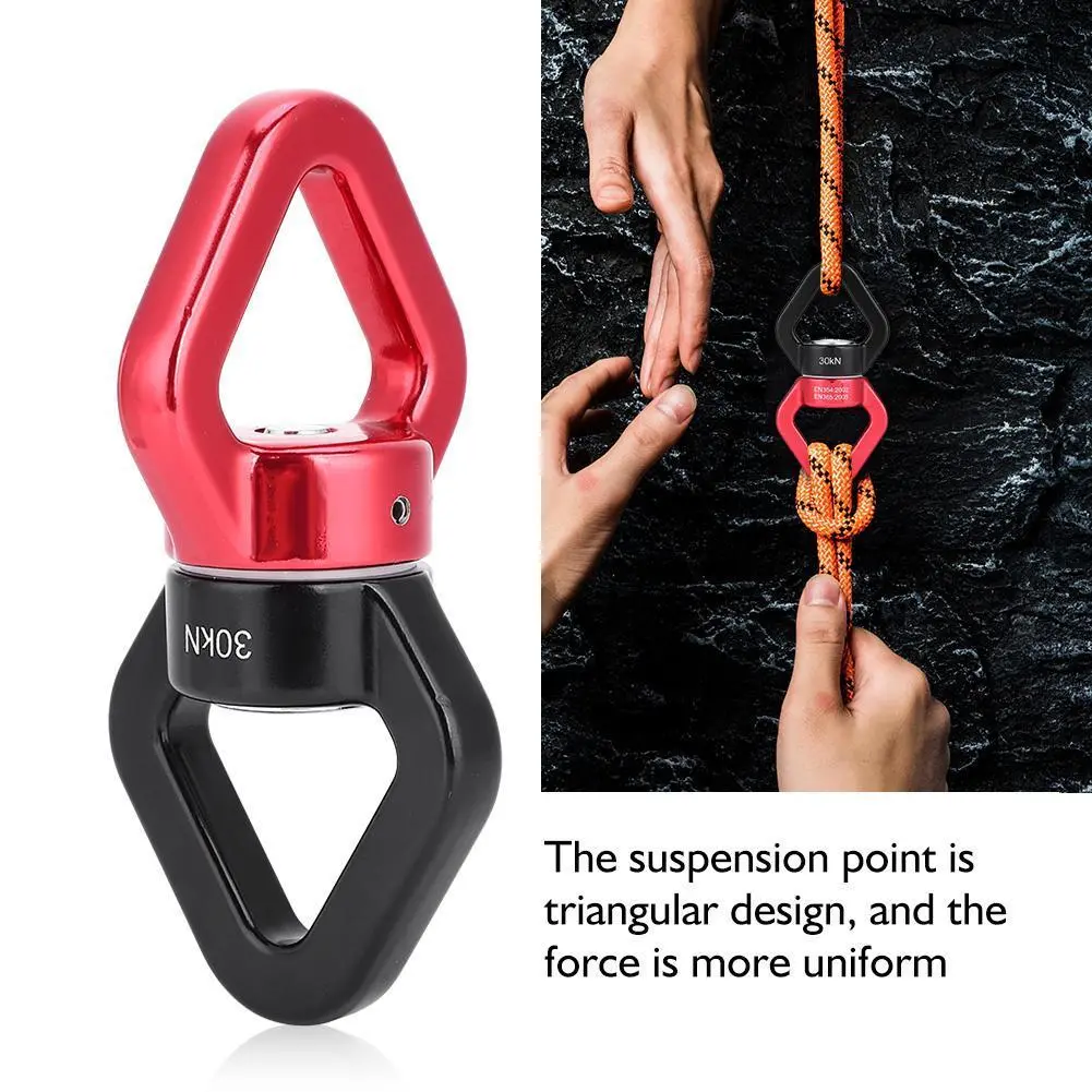 Rope Swivel Safety Rotator Climbing Swivel 30KN Climbing Yoga Swivel Safety Rotational Device Rotator Multi function Connector