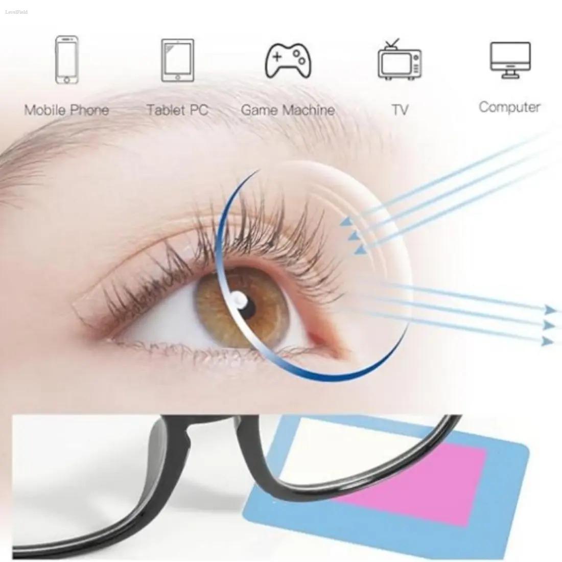 Blue Light Blocking Glasses for Men & Women Anti-Blue Light Computer Glasses with UV Protection Clear Lens Reduce Eye Strain Headaches Lightweight Frame for Gaming Office Study Screen Use