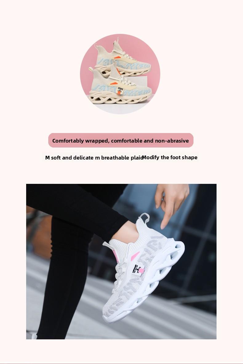 2026 New Women's Casual Dad Shoes Youth Breathable Elastic Flyknit Sock Sneakers