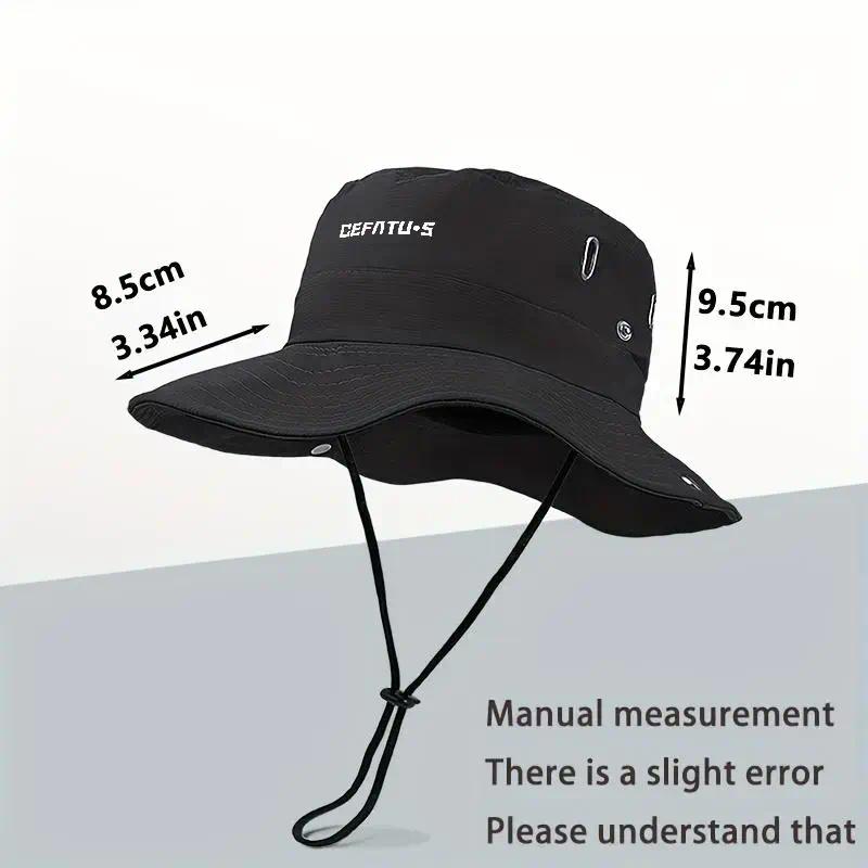 Good osierds Summer UPF 50+ Sun Protection Hat with Neck Flap & Detachable Face Mask, Wide Brim Bucket Hat for Men Women, Breathable 360° UV Block Fishing Safari Beach Hiking Camping Outdoor Gear