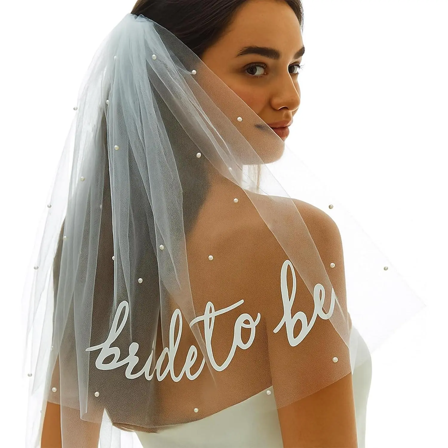 Bride to Be Sash Veil Bachelorette Party Accessories, Bridal Shower Decorations, Engagement Gifts for Bride