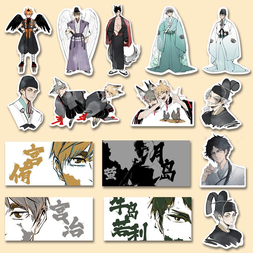 Anime Character Pattern Sticker, 48pcs/set Waterproof Self Adhesive Decor Paper, DIY Sticker for Gift Greeting Card Water Bottle Laptop Phone