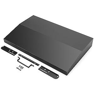 36 inch Hinged Lid Cover Compatible with Blackstone Griddle Grill Lid Hard Cover with Rear Grease Collection Powder Coated Black Household Items