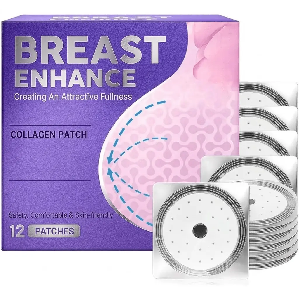 Women's 12 Pcs Breast Care Patches - Collagen Firming & Lifting Pads, Moisturizing & Smoothing Skin Care, Breathable Adhesive for Daily Use