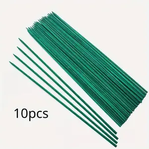 10pcs Sturdy Bamboo Plant Stakes for Robust Plant Support, Climbing Plants Outdoor and Indoor Gardening, Garden Supplies, Garden Obelisk Trellis - Wooden Garden Stickers for Labeling and Flower Support