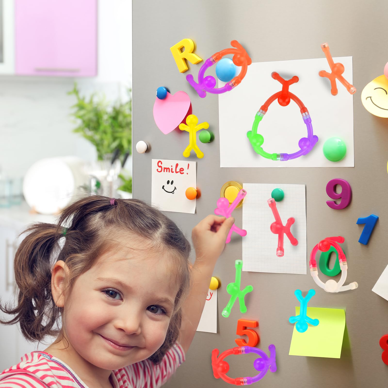 Magnetic Fidget Toys for Adults & Kids 10 Pack – Magnetic People Figures, Cool Sensory Building Toys for Autism, ADHD or Stress Relief, Travel Essentials for Road Trips, Fridge Magnets, Easter Basket Stuffers & Birthday Gifts for Toddlers, Teens