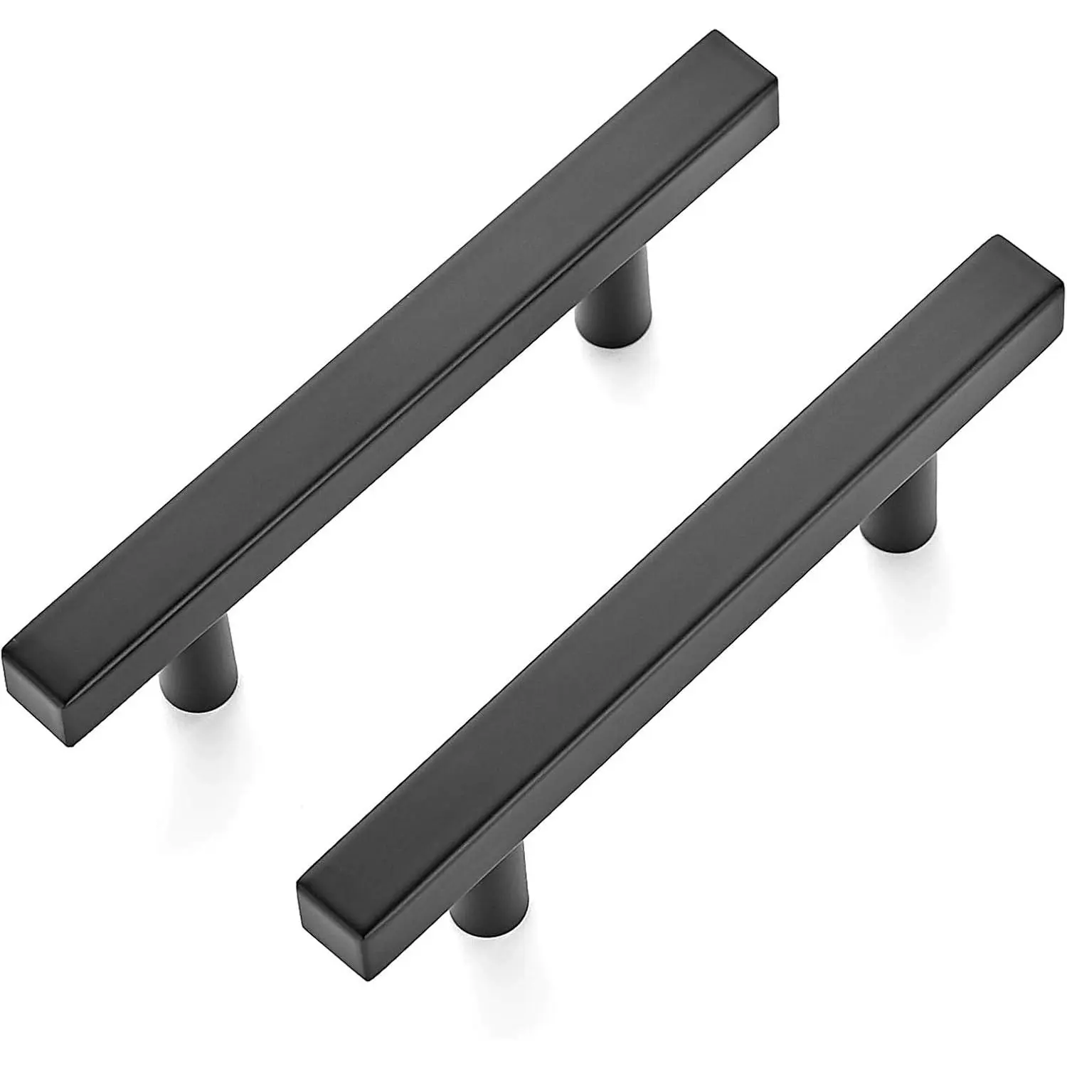 Ravinte 30-Pack Matte Black Stainless Steel Cabinet Pulls - 5in Length, 3in Hole Center, 1/2in Width, Farmhouse Kitchen Drawer Pulls & Door Handles, 1/2 Inch Width