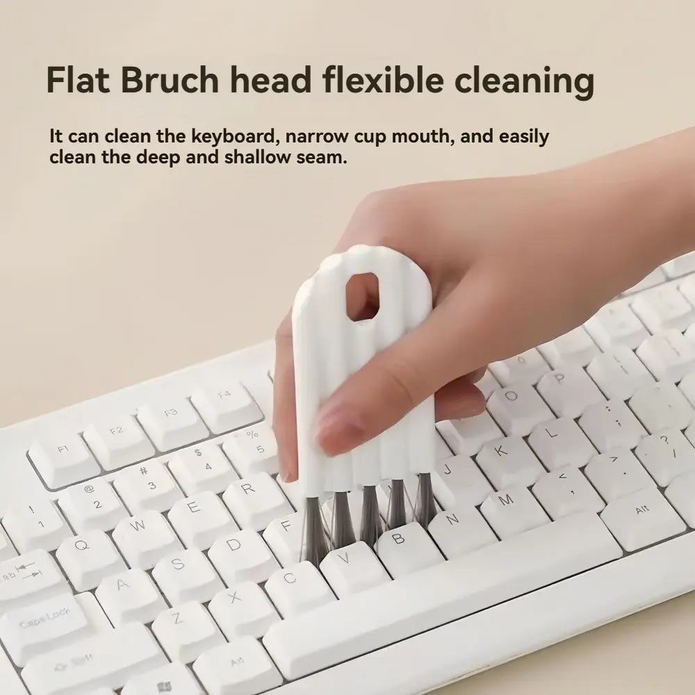Multi-Use Computer Cleaning Brush Set, Soft Keyboard Cleaner, Gap Dust Remover, Baby Bottle Brush, Desktop Cleaning Kit, Home Decor, Multipurpose Cleaning Tool