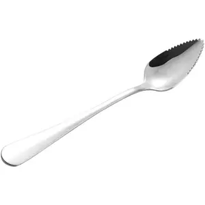 Set of 3 Stainless Steel Serrated Grapefruit Spoons and Knives - Perfect Utensils for Scooping and Piercing Citrus Fruit