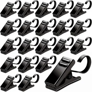 Pack of 25 Black Curtain Clips String Light Hangers Small Metal Wire Holder for Hanging Camper Awning Light Christmas Decor Shower Home Decoration Indoor and Outdoor Photos Arts Crafts Displayfidget toys
