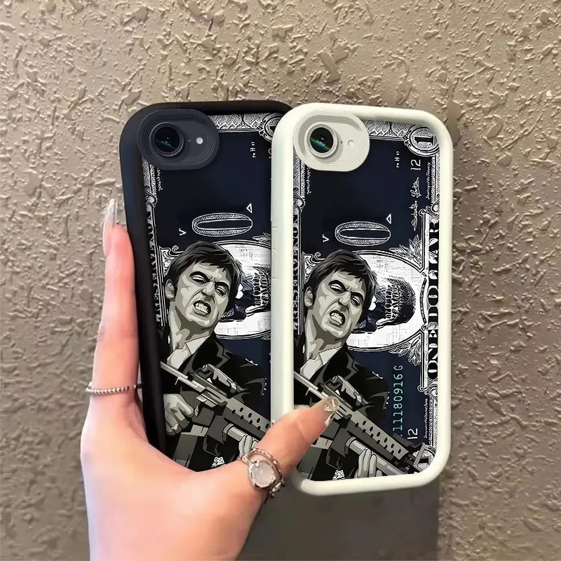 Phone case for iphone 16E 17E Enhanced Peotection Gift TPU phone case with a gun soft silicone Celestial Eye Layered Phone Case ROOJTMUT1