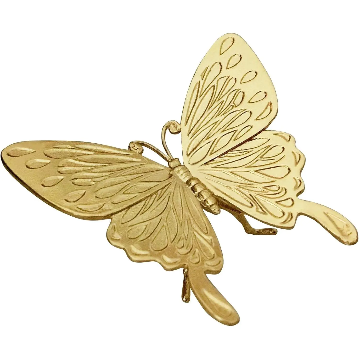 Mini Butterfly Figurine, Solid Metal  Ornament, Mini Butterfly Sculpture for  Office Garden Desktop Decor