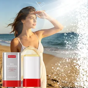 Refreshing Moisturizing Non Sticky Sunscreen Stick 12H Long Lasting UV Protection Oil Resistant Blue Light Blocking Portable for Outdoor Activities