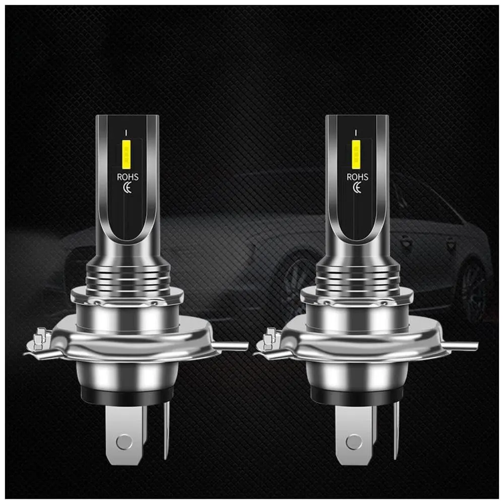 Garvee 2pcs H4 LED Headlight Bulb Kit - Super Bright Hi/Lo Beam 6000K Lighting