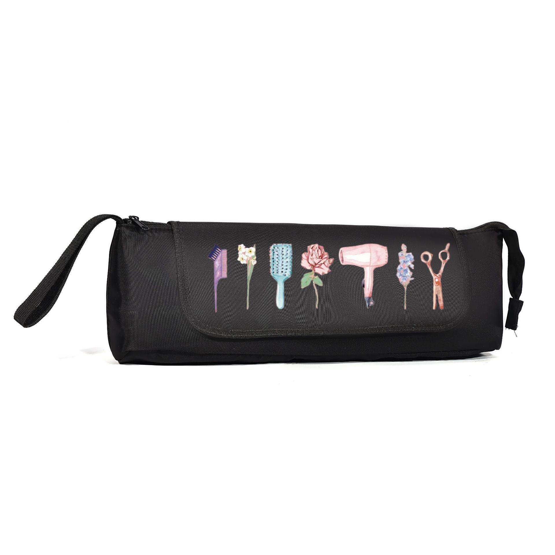 New Hair Straightener Storage Organizer Bag, Heat Resistant Curling Iron Pouch, Hair Dryer Styling Tools Storage Bag, Portable Travel Heat Proof Organizer, Large Capacity Home Hair Care Tools Bag with Anti-Scald & Safe Design