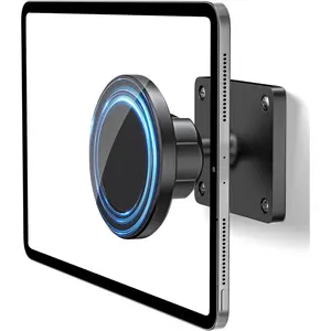 Tablet Wall Mount Holder Compatible with MagSafe, 360? Rotating  iPad Wall Arm for 4.7"-12.9" Devices,   Base, Fits  12-16, Phones & Tablets, Gym/Kitchen Use