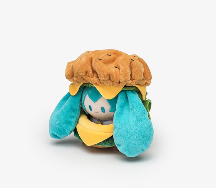 Hatsune Miku Kawaii Q Version Figure Hamburg Doll Clothes Anime Peripheral Bag Pendant Toy Soft Ornament Toys Gifts