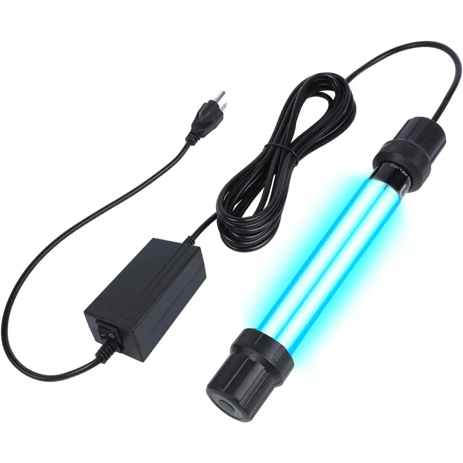 20W UV Submersible Sterilizer Light for Aquarium, Pond, Cold Plunge, Pool, Hot Tub – Ozone-Free UV-C Water Filter Lamp with Quartz Glass, Weighted Gravity Block