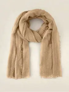 Breathable Casual Linen Scarf Light Thin Neck Wrap Multi-use Shawl Daily Accessory