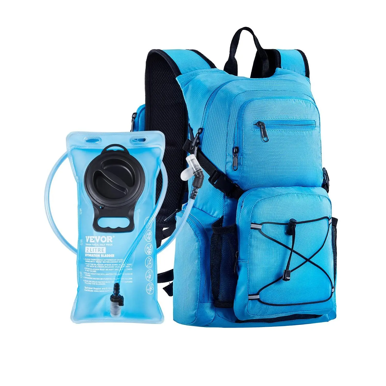 【DealsForYouDays】VEVOR Hydration Backpack, 25L Insulated Hydration Pack Backpack with 2L TPU Water Bladder, Hiking Water Backpack with Storage for Men Women, Hydro Water Daypack for Hiking Running Cycling Camping