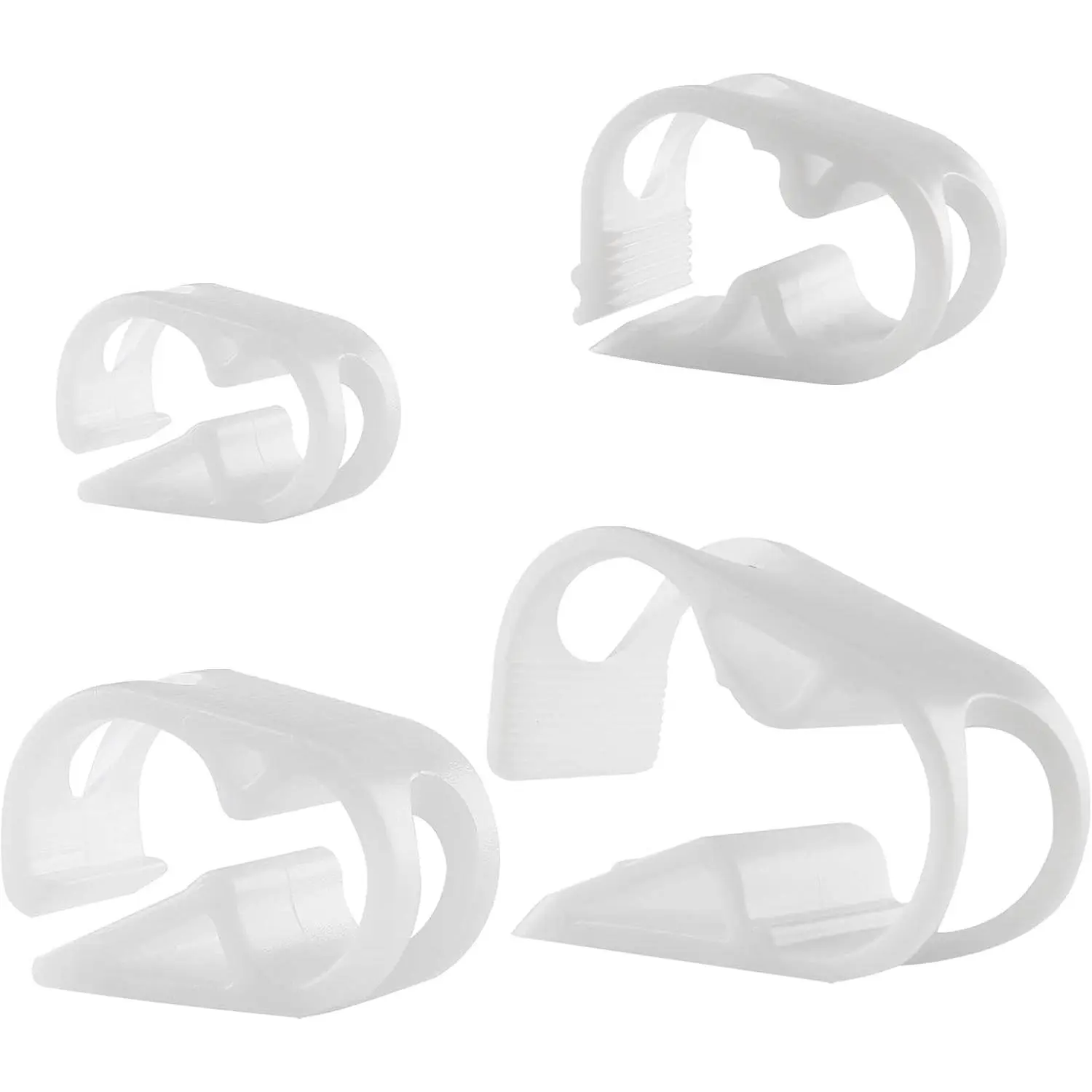 Tube Clamps 40 Pcs 4 Sizes, Plastic Adjustable for Flow Control