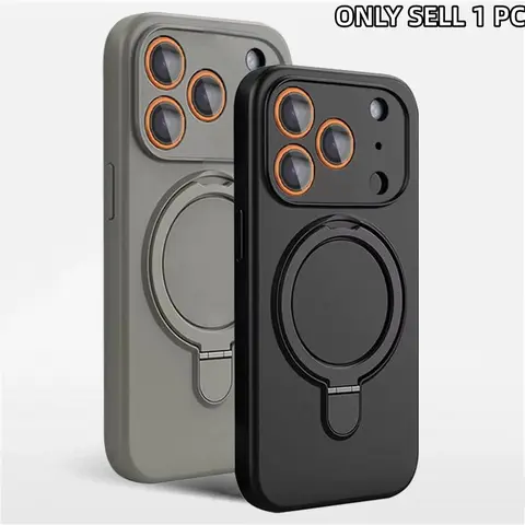Magnetic Silicone Soft Shell Phone Case Cellphone Cover For iPhone 17 16 15 14 13 11 12 Pro Max Air Kickstand Ring Holder Cover For iPhone 14 15 16 Plus Protection