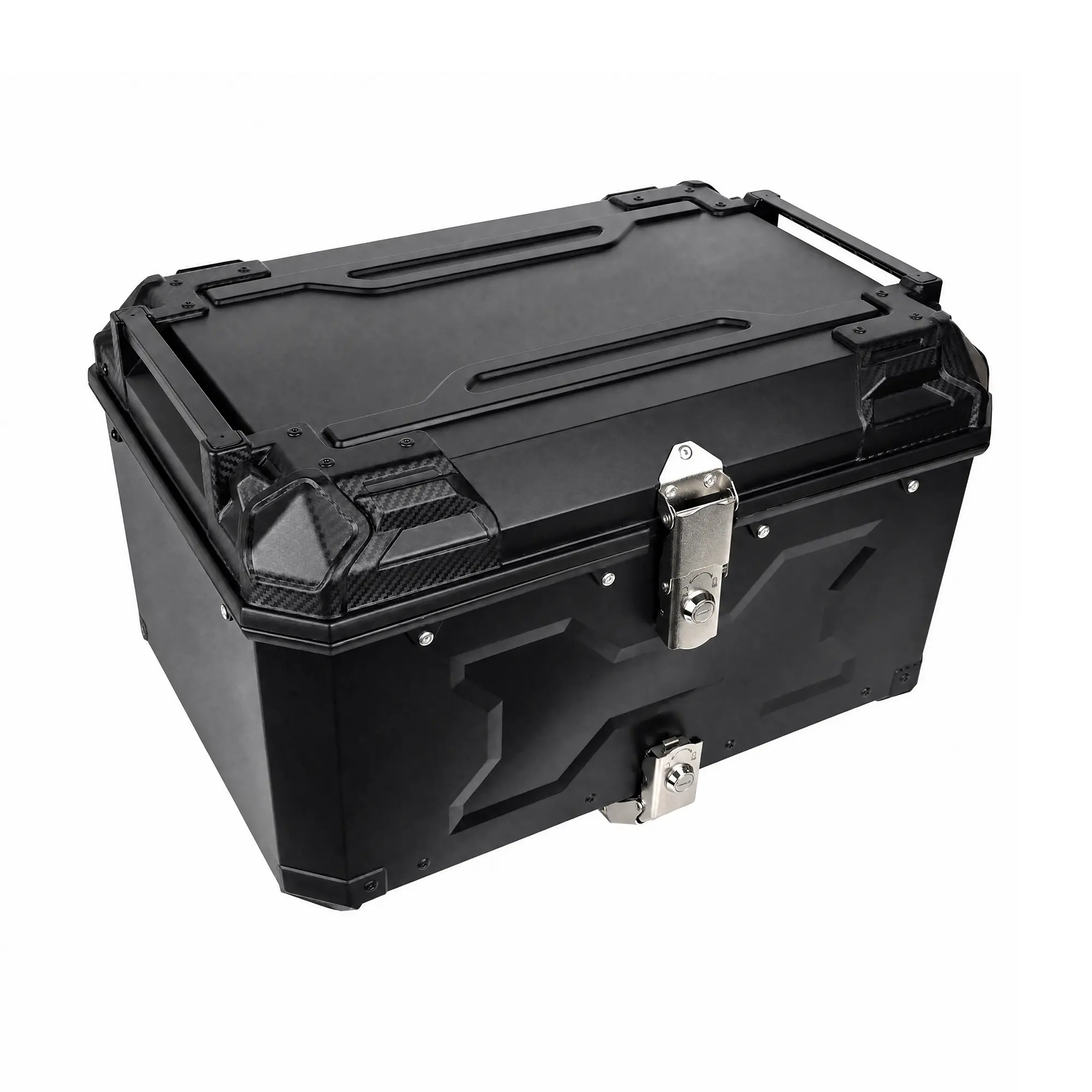 65L Motorcycle Top Case – Waterproof Tail Box Trunk with Lock,  Large Capacity Storage for Touring Travel, Universal Fit