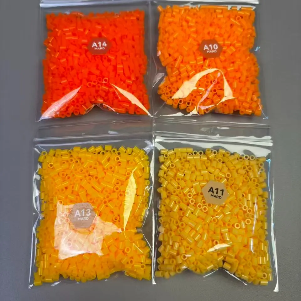 96 Colors Selection, 4 Color Bags, 1000 Pieces Per Bag, High-Quality Fusion Beans, Premium Fusion Bean Material Pack, 2.6mm Standard Fusion Beans, Plastic Fuse Beads