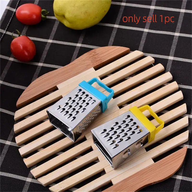 Mini 4 Sides Multifunctional Handheld Grater Slicer, Fruit Vegetable Kitchen Tool, Compact and Versatile Food Prep Device, Manual Kitchen Slicer