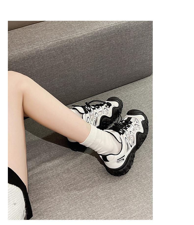 Ugly-Cute Women's Shoes 2026 Spring/Summer New Outdoor Hiking and Mountaineering Shoes Hollow Dad Shoes Thick-Soled Casual Sneakers1123