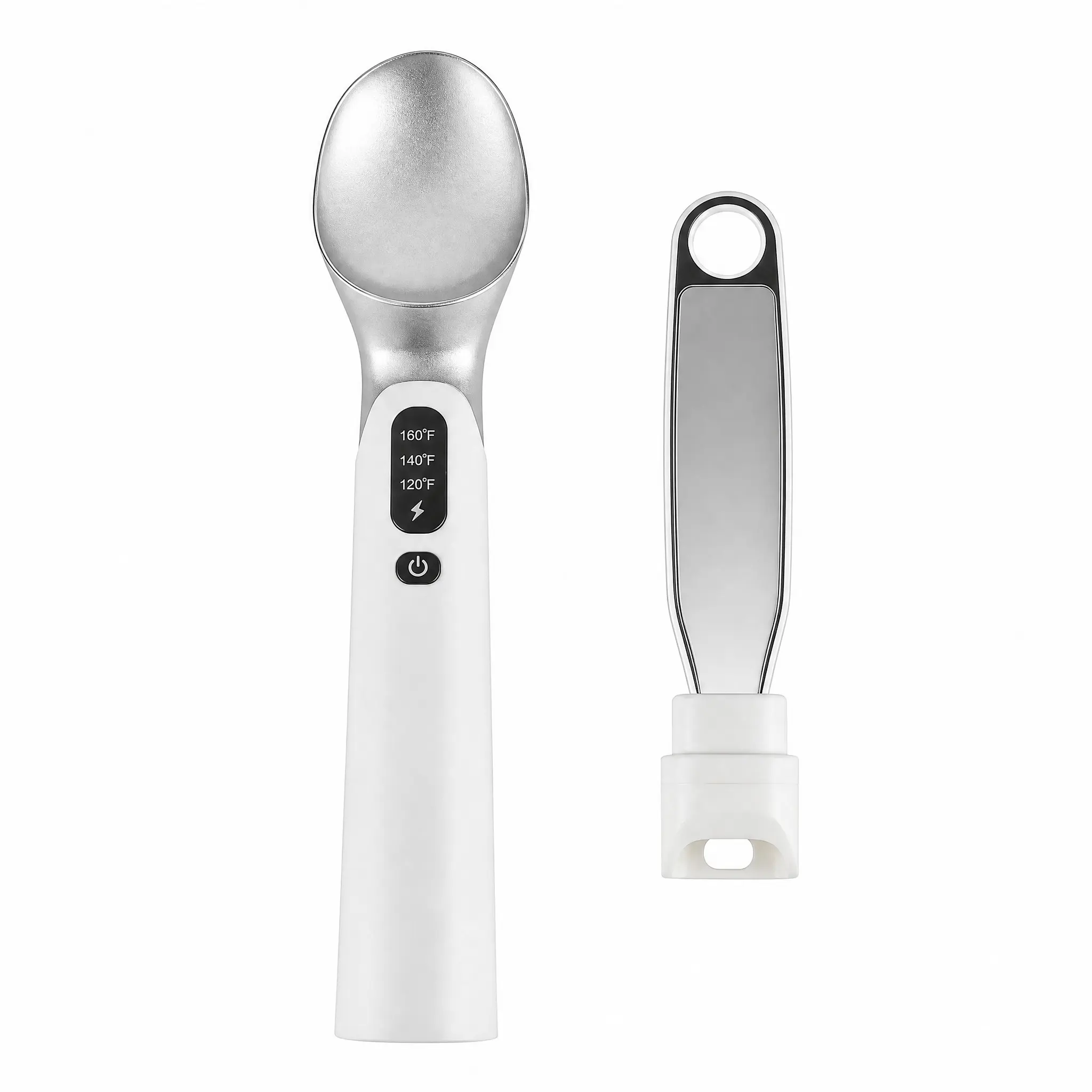 Smart Heated Butter Knife and Ice Cream Scoop, Type-C Charging, 3 Temperature Settings, Bread Butter Spreader, Ice Cream Digger